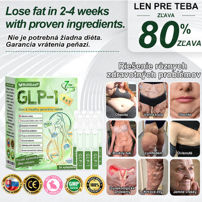 🧑‍⚕️BuildLeaf® GLP-1 8-v-1 Fit & Vital Perorálny Roztok (Len raz denne, viditeľné zmeny už za 7 dní) Pre obezitu, kardiovaskulárne ochorenia, cukrovku, spánkové apnoe, zdravie čriev, problémy s kĺbmi a ďalšie