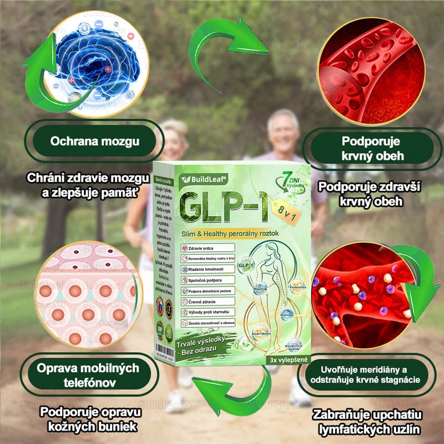 🧑‍⚕️BuildLeaf® GLP-1 8-v-1 Fit & Vital Perorálny Roztok (Len raz denne, viditeľné zmeny už za 7 dní) Pre obezitu, kardiovaskulárne ochorenia, cukrovku, spánkové apnoe, zdravie čriev, problémy s kĺbmi a ďalšie